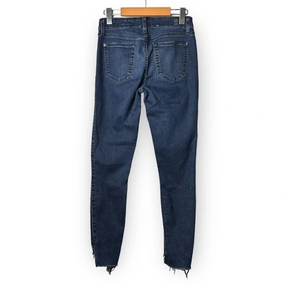 7 For All  Mankind B(air) the Ankle Skinny in Varnish 25 - Picture 3 of 10